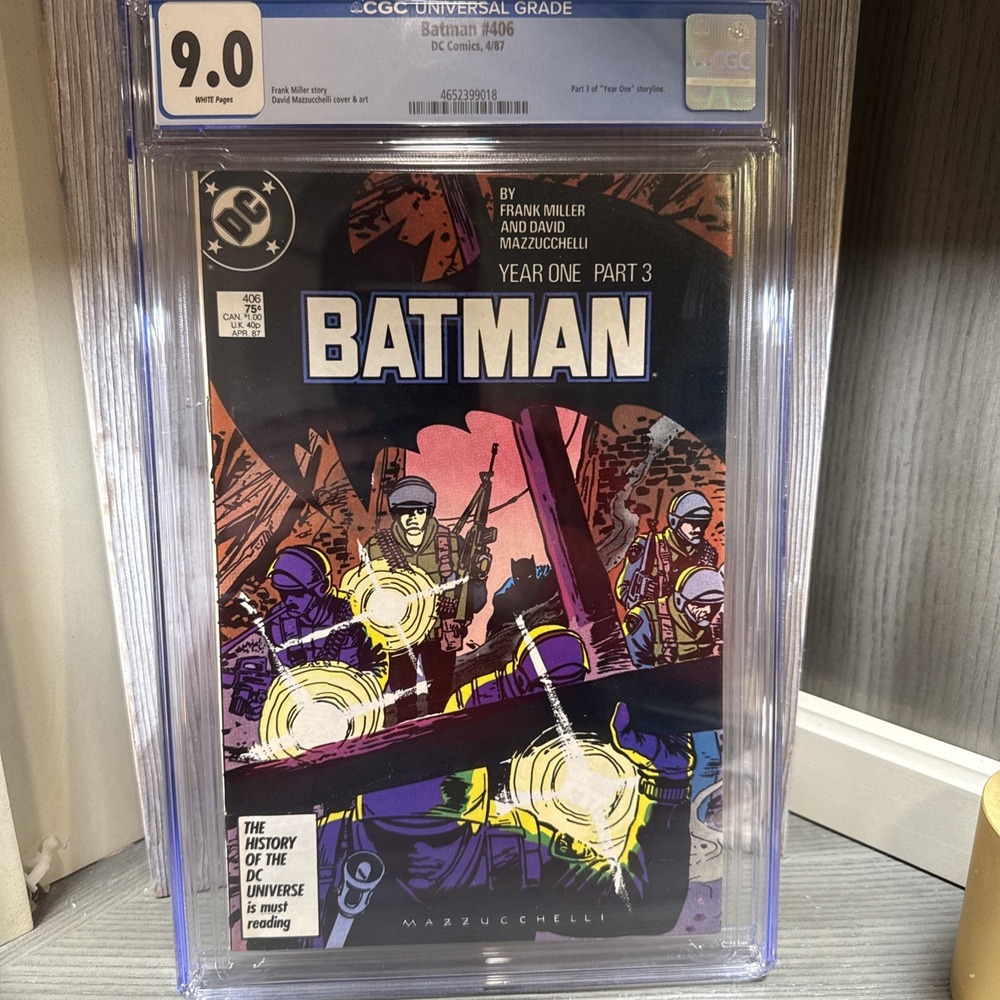 Batman (1987)‎ # 406 (CGC 9.0WP) Frank Miller Story & David Mazzucchelli Art